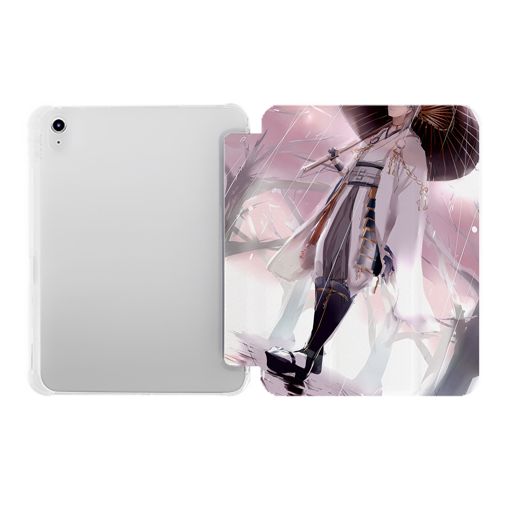 （画像用） 刀剣乱舞 Touken Ranbu IPad ケース ペン収納付き 三つ折りスタンド PUレザー×シリコン 対応機種9.5/10.5/10.9インチ